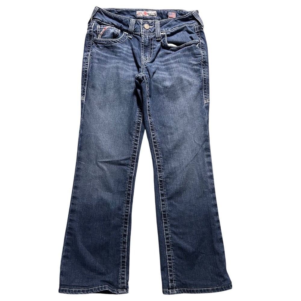 Ariat FR Bootcut Jeans Womens 26S Blue Mid Rise Flame Resistant Work Denim